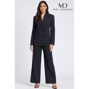 NWT Mac Duggal 81160 Navy Embellished Blazer Sz‎ Large $398
